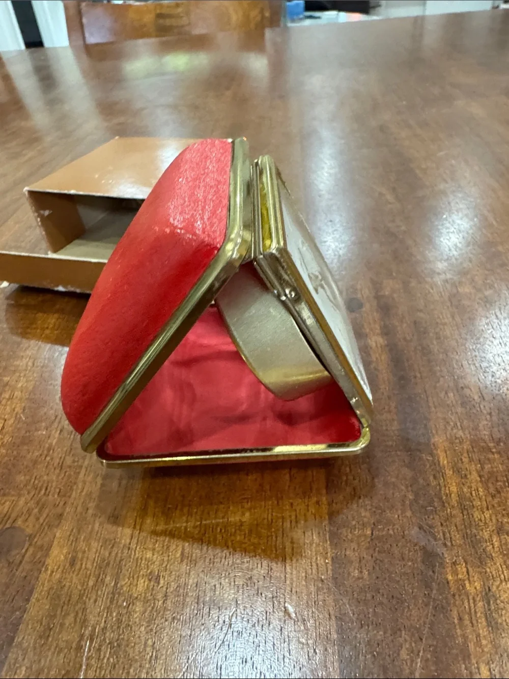 Vintage Linden Travel Alarm Cloth with Genuine Leather Luminous No 502